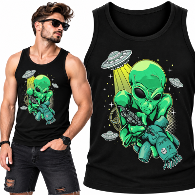 TANK TOP ŚMIESZNY  ALIEN
